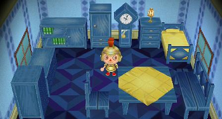 the complete Blue series of furniture, plus its wallpaper and carpet