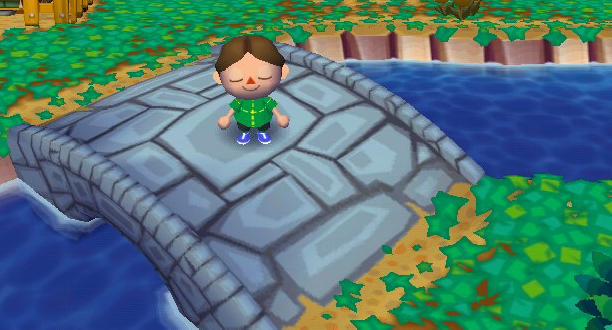 the river, where you can fish, catch bugs, and meet villagers